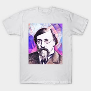 Nikolay Chernyshevsky Pink Portrait | Nikolay Chernyshevsky Artwork 8 T-Shirt